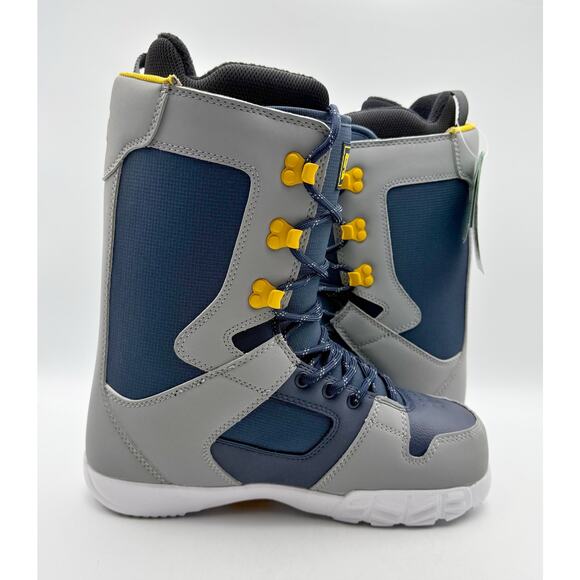 DC Mens Phase Lace Snowboard Boots US 7M EU 39 Navy Grey NIB - Picture 5 of 13
